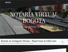 Tablet Screenshot of notariavirtual.com